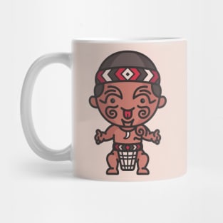 Cute Traditional Maori Cartoon Mug